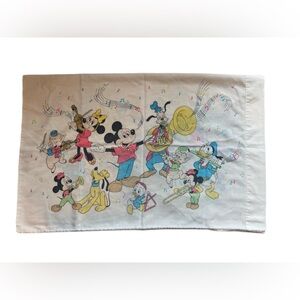 Vintage Disney Mickey And Minnie Muse Donald Duck, And Friends Pillowcase